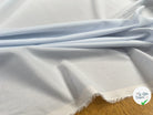 POPELINE COTON  BLANCHE FINES RAYURES BLEUX - My Little Coupon