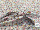 POPELINE COTON IMPRIMÉE FINCK BLANC / M.ETEINTS - My Little Coupon