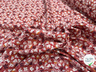 POPELINE COTON IMPRIMÉE HANEVE ROSE FRUITE / M.CHAUDS - My Little Coupon