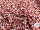 POPELINE COTON IMPRIMÉE HANEVE ROSE FRUITE / M.CHAUDS - My Little Coupon