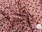 POPELINE COTON IMPRIMÉE HANEVE ROSE FRUITE / M.CHAUDS - My Little Coupon