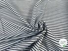 POPELINE COTON RAYURES GRIS BLEU & BLANC - My Little Coupon