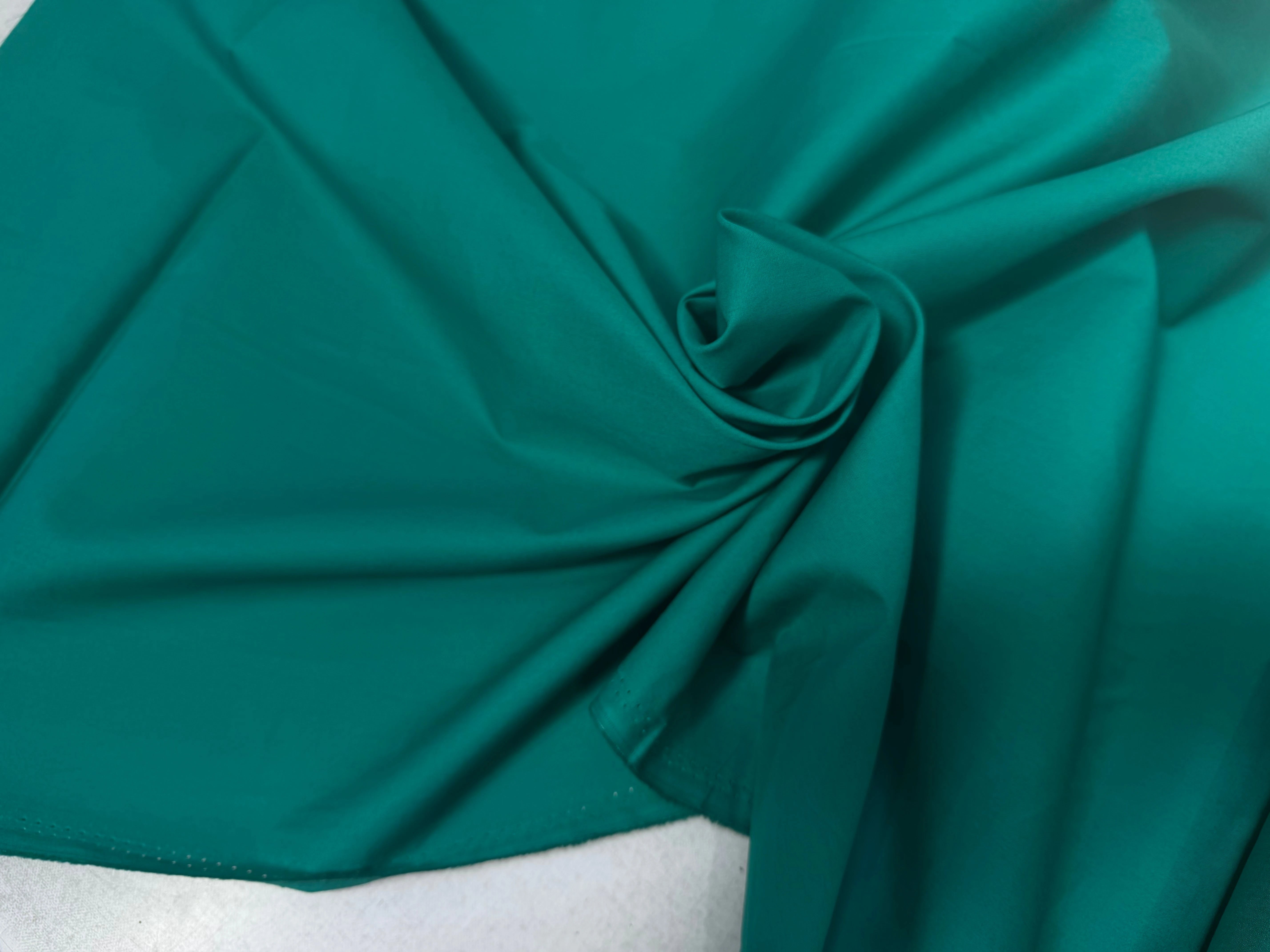 POPELINE COTON VERT LAIZE 150 - My Little Coupon
