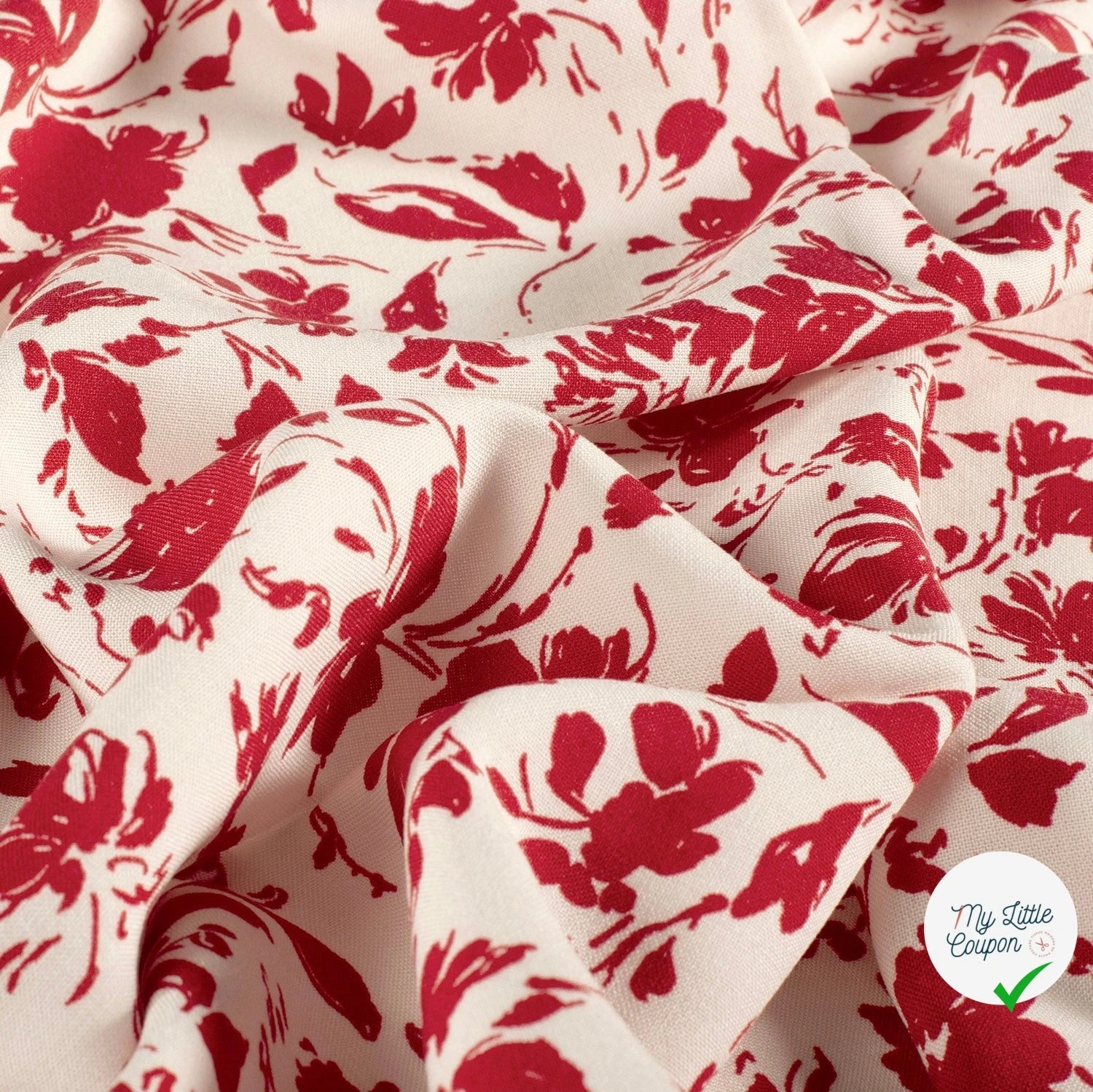POPELINE DE BAMBOU FLOWERS 1 - My Little Coupon