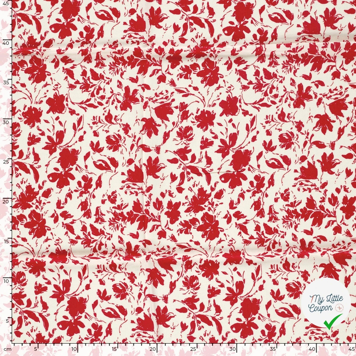 POPELINE DE BAMBOU FLOWERS 1 - My Little Coupon