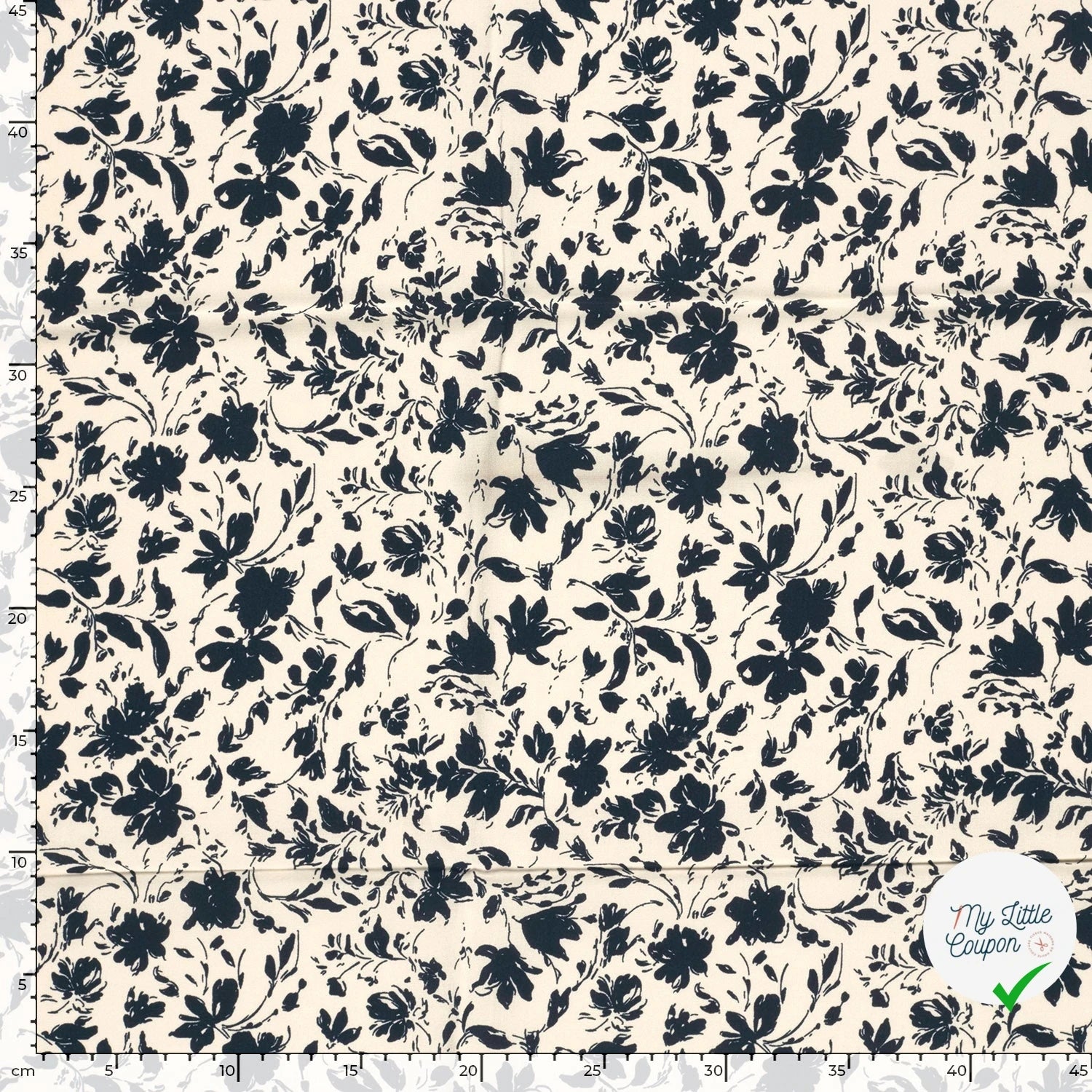 POPELINE DE BAMBOU FLOWERS 2 - My Little Coupon