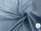 POPELINE DE CARREAUX GRIS BLEU BLANC - My Little Coupon