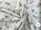 POPELINE DE COTON 120 FILS ENFANT PETITE SOURIS BLANC - My Little Coupon