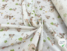 POPELINE DE COTON 120 FILS ENFANT PETITE SOURIS BLANC - My Little Coupon