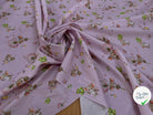 POPELINE DE COTON 120 FILS ENFANT PETITE SOURIS ROSE - My Little Coupon
