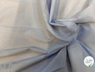 POPELINE DE COTON À RAYURES BLEUES PARALLÈLES À LA LISIÈRE - My Little Coupon