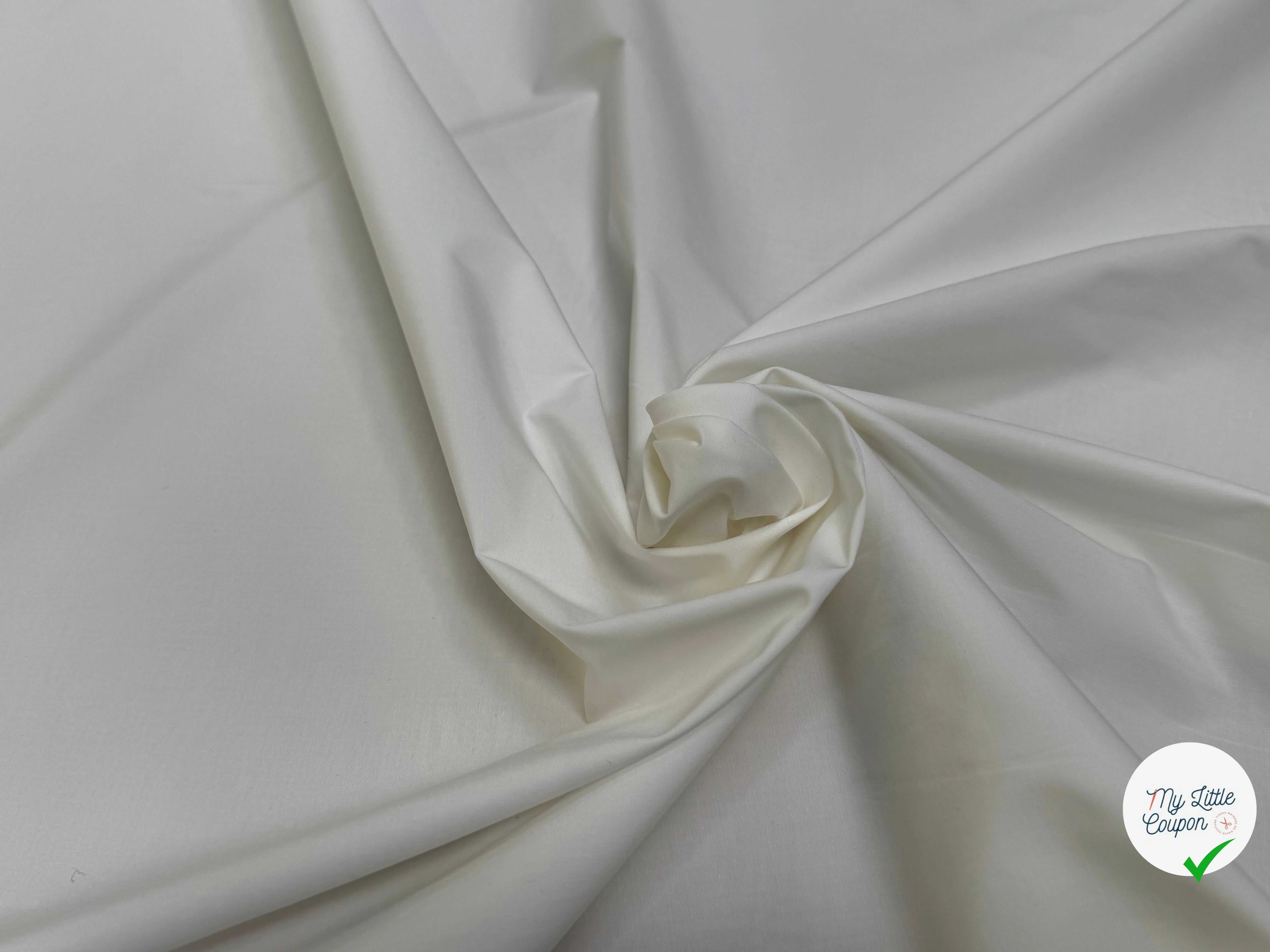 POPELINE DE COTON ALBINI DONNA CRAIE QUALITÉ COUTURE - My Little Coupon