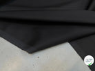 POPELINE DE COTON ALBINI NOIR FLUIDE FINE RAYURES - My Little Coupon