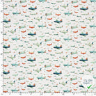 POPELINE DE COTON AVIONS FOND BLANC - My Little Coupon