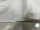 POPELINE DE COTON BLANCE AVEC DE FINES RAYURES 150CM - My Little Coupon