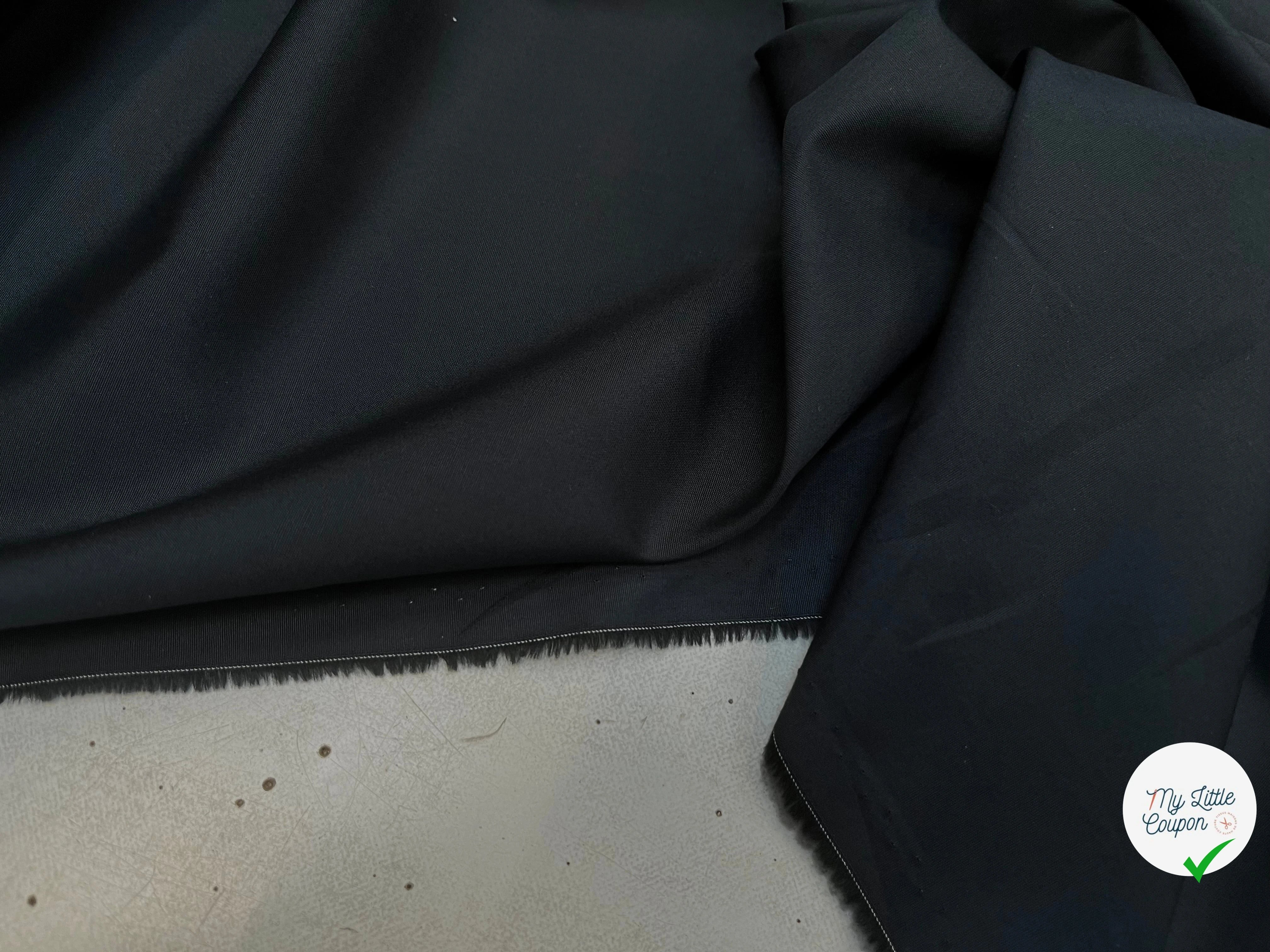 POPELINE DE COTON BLEU NUIT SUBLIME 150CM - My Little Coupon