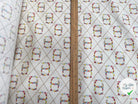 POPELINE DE COTON BOUCLE CEINTURE FLEURIES FOND BEIGE - My Little Coupon