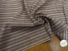 POPELINE DE COTON CANELLE À RAYURES BLEUES ET BLANCHES - My Little Coupon