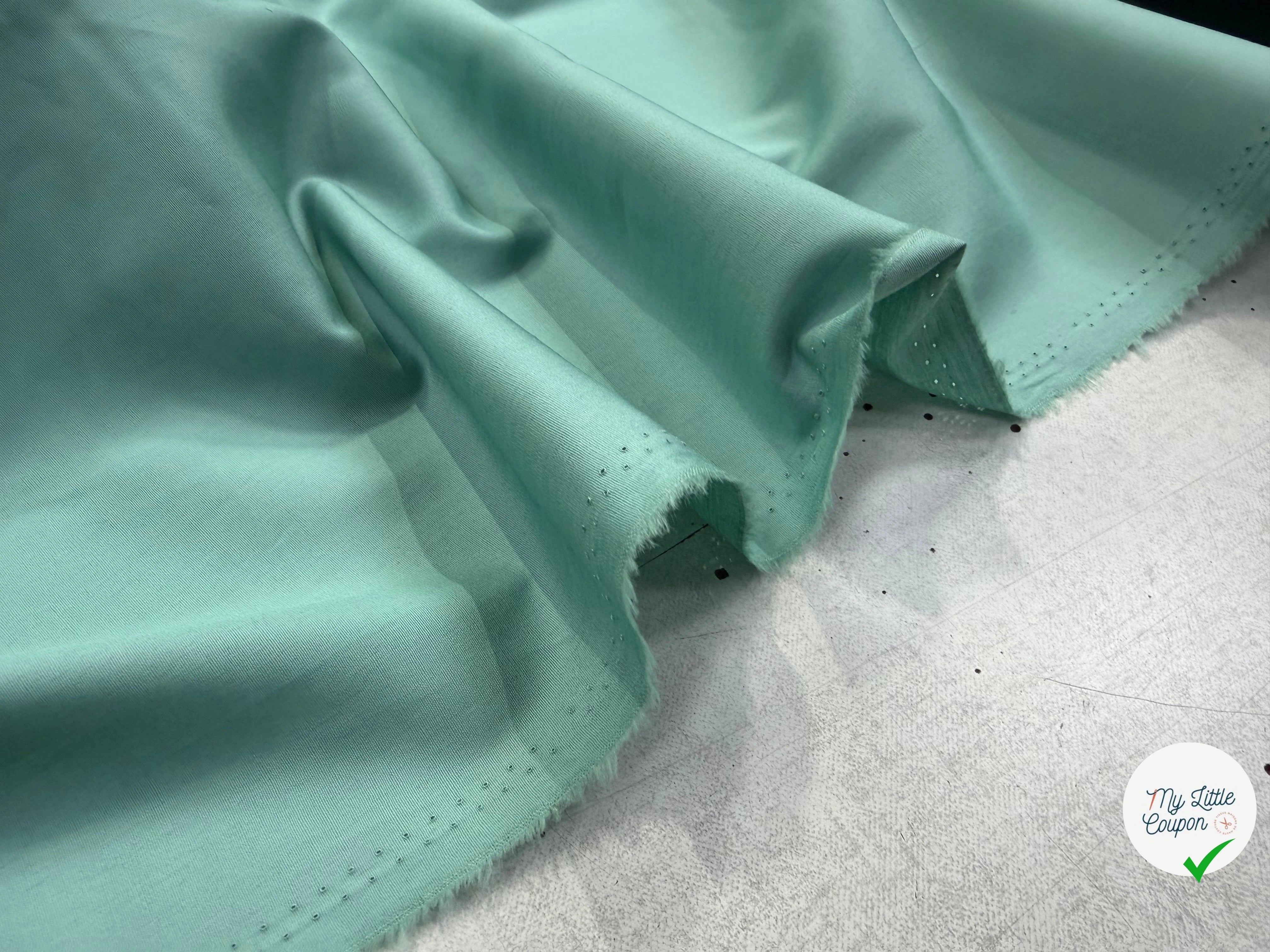 POPELINE DE COTON CELADON 150 CM - My Little Coupon