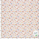 POPELINE DE COTON CHAMPIGNONS FOND BLANC TRANSPARENT - My Little Coupon