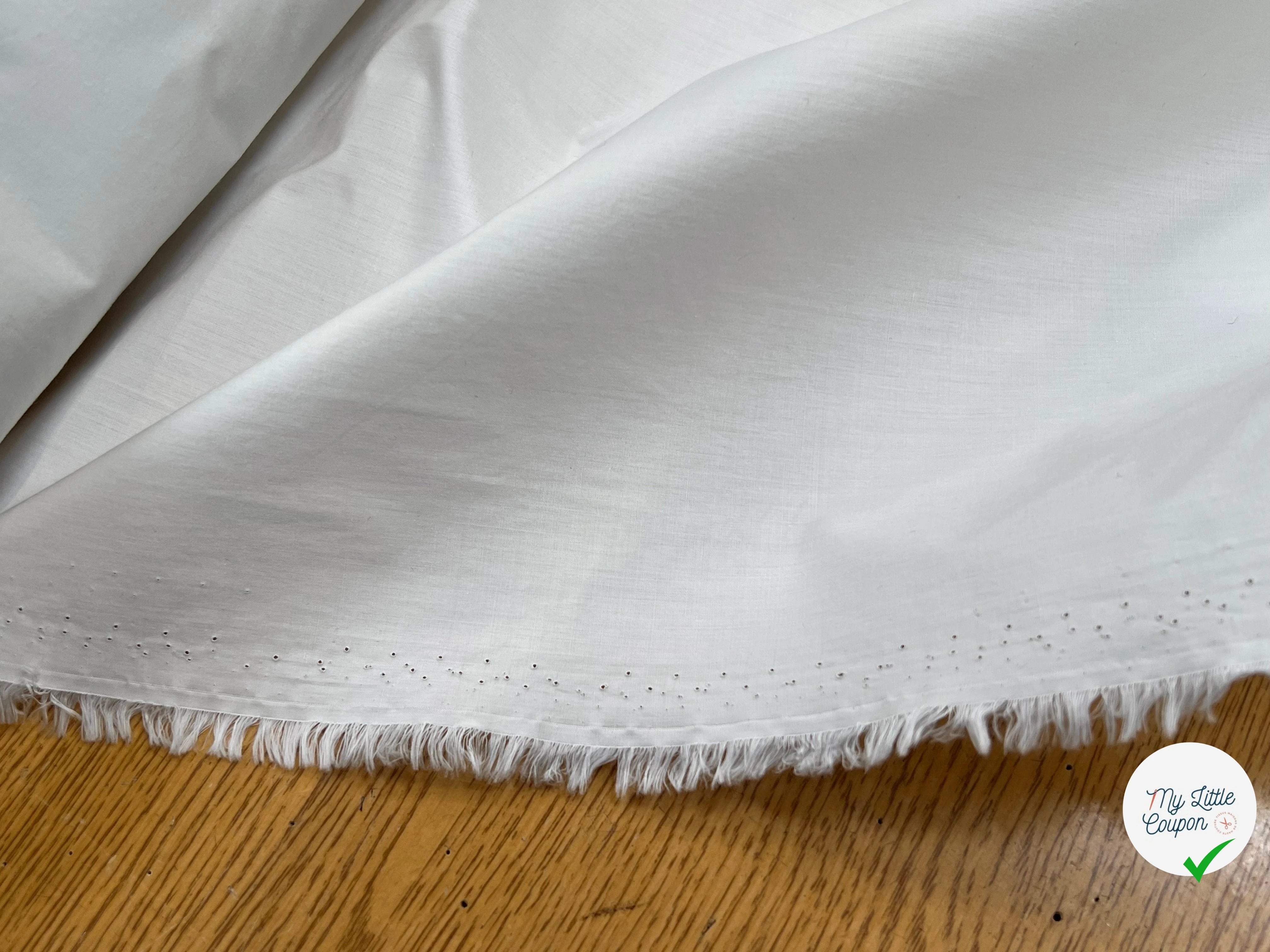 POPELINE DE COTON CRAQUANTE CRAIE 100% COTON 150CM - My Little Coupon