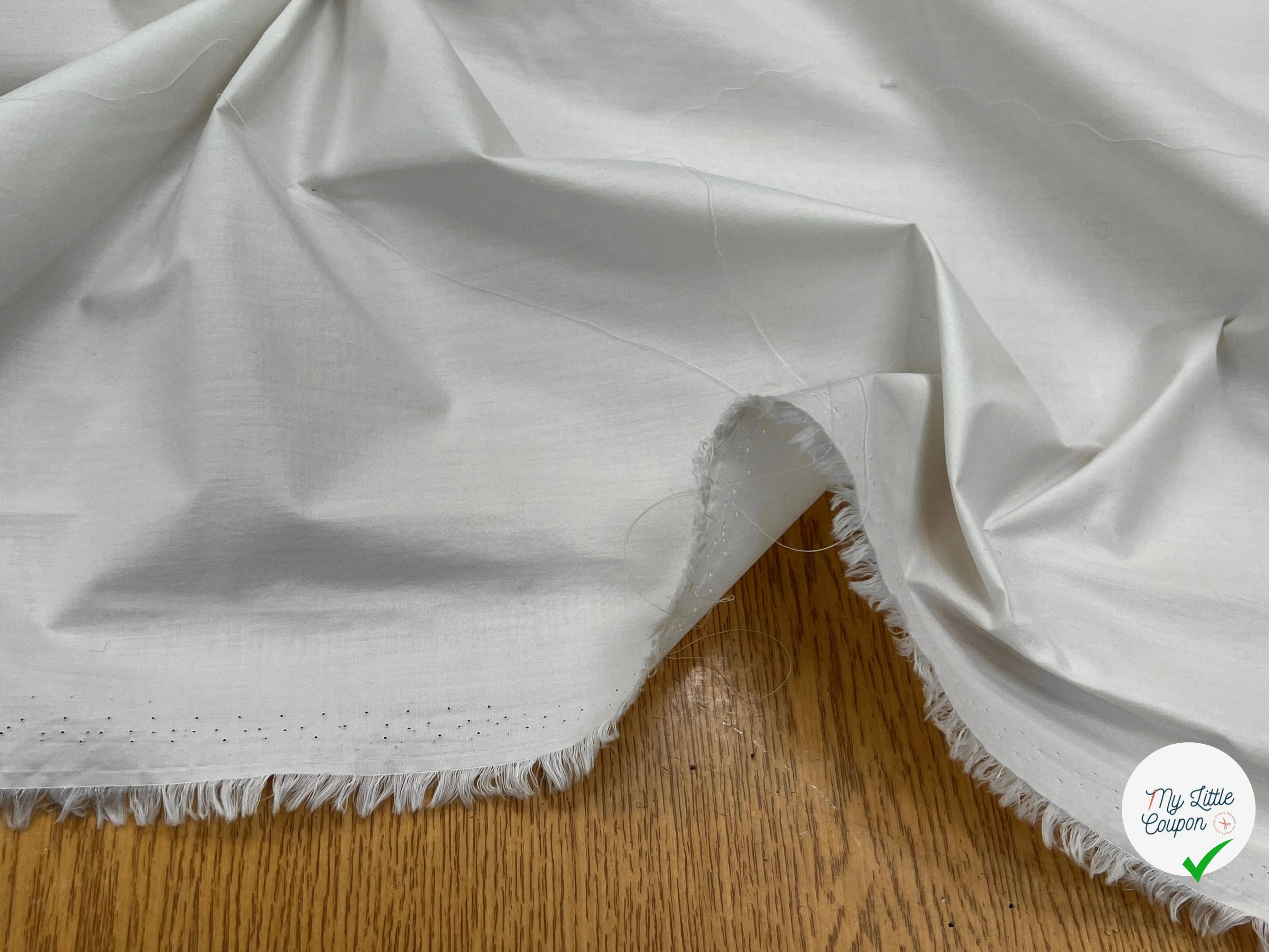 POPELINE DE COTON CRAQUANTE CRAIE 100% COTON 150CM - My Little Coupon