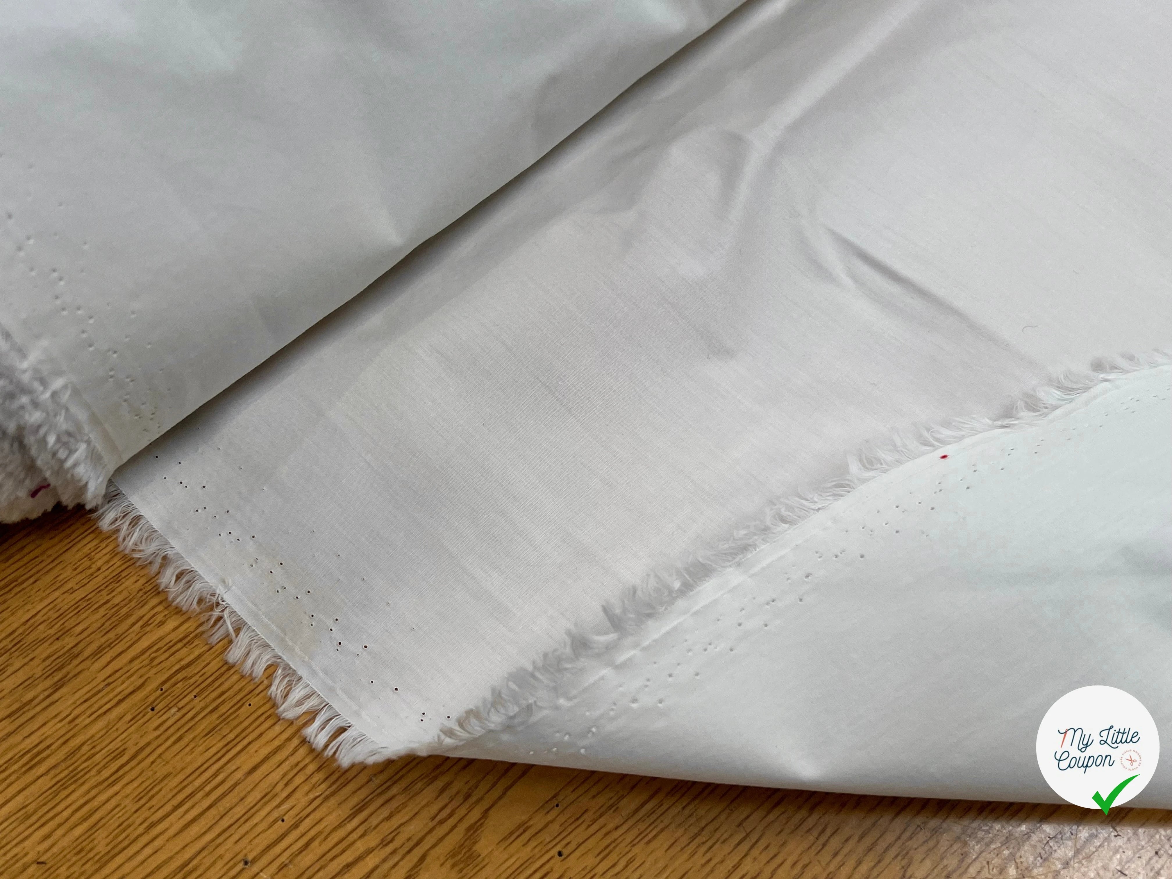 POPELINE DE COTON CRAQUANTE CRAIE 100% COTON 150CM - My Little Coupon