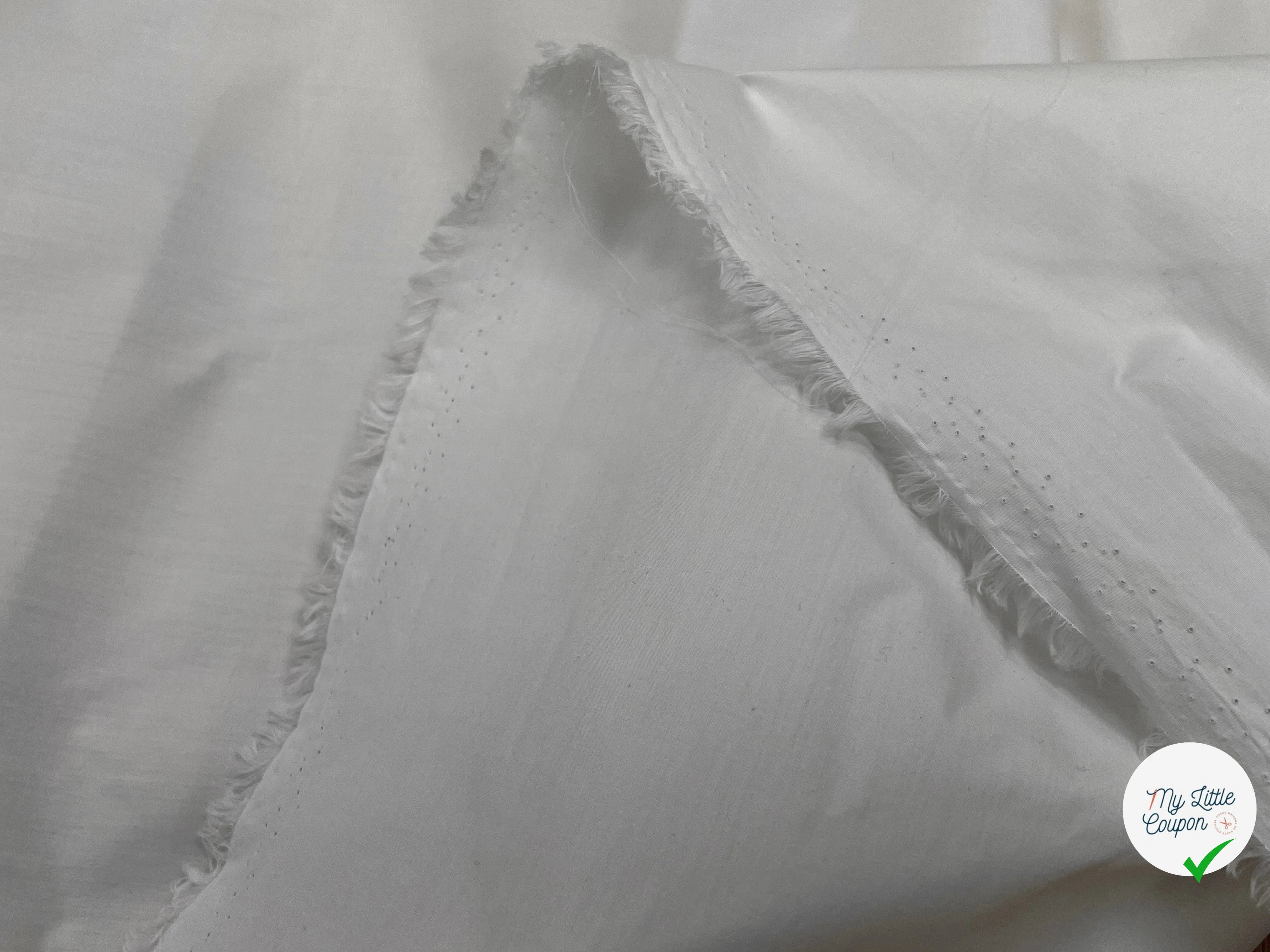 POPELINE DE COTON CRAQUANTE CRAIE 100% COTON 150CM - My Little Coupon