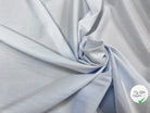 POPELINE DE COTON FINES RAYURES BLEU CLAIR BLEU CLAIRE ANDREZZA & CASTELLI - My Little Coupon