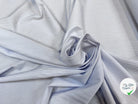 POPELINE DE COTON FINES RAYURES BLEU MARINE - My Little Coupon