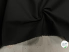 POPELINE DE COTON FLUIDE NOIR 132CM - My Little Coupon