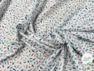POPELINE DE COTON FOND BLANC MOTIF PERROQUETS - My Little Coupon