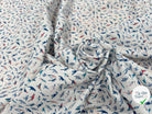 POPELINE DE COTON FOND BLANC MOTIF PERROQUETS - My Little Coupon