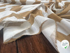 POPELINE DE COTON FOND BLANC MOTIFS HIRONDELLE BEIGE - My Little Coupon