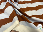 POPELINE DE COTON FOND BLEU CIEL MOTIFS HIRONDELLE MARRONS - My Little Coupon
