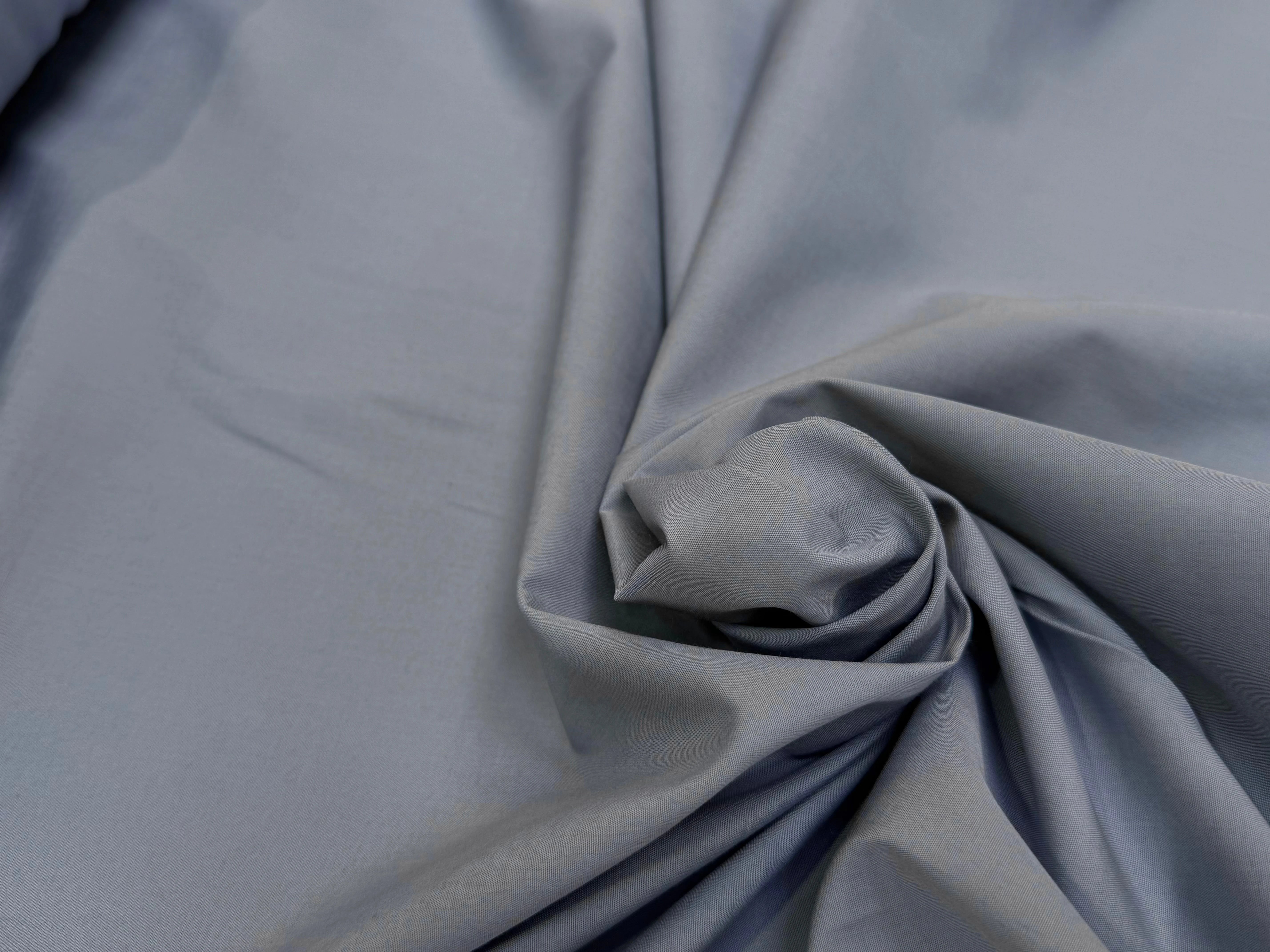 POPELINE DE COTON GRISE COUTURE MADE IN FRANCE - My Little Coupon