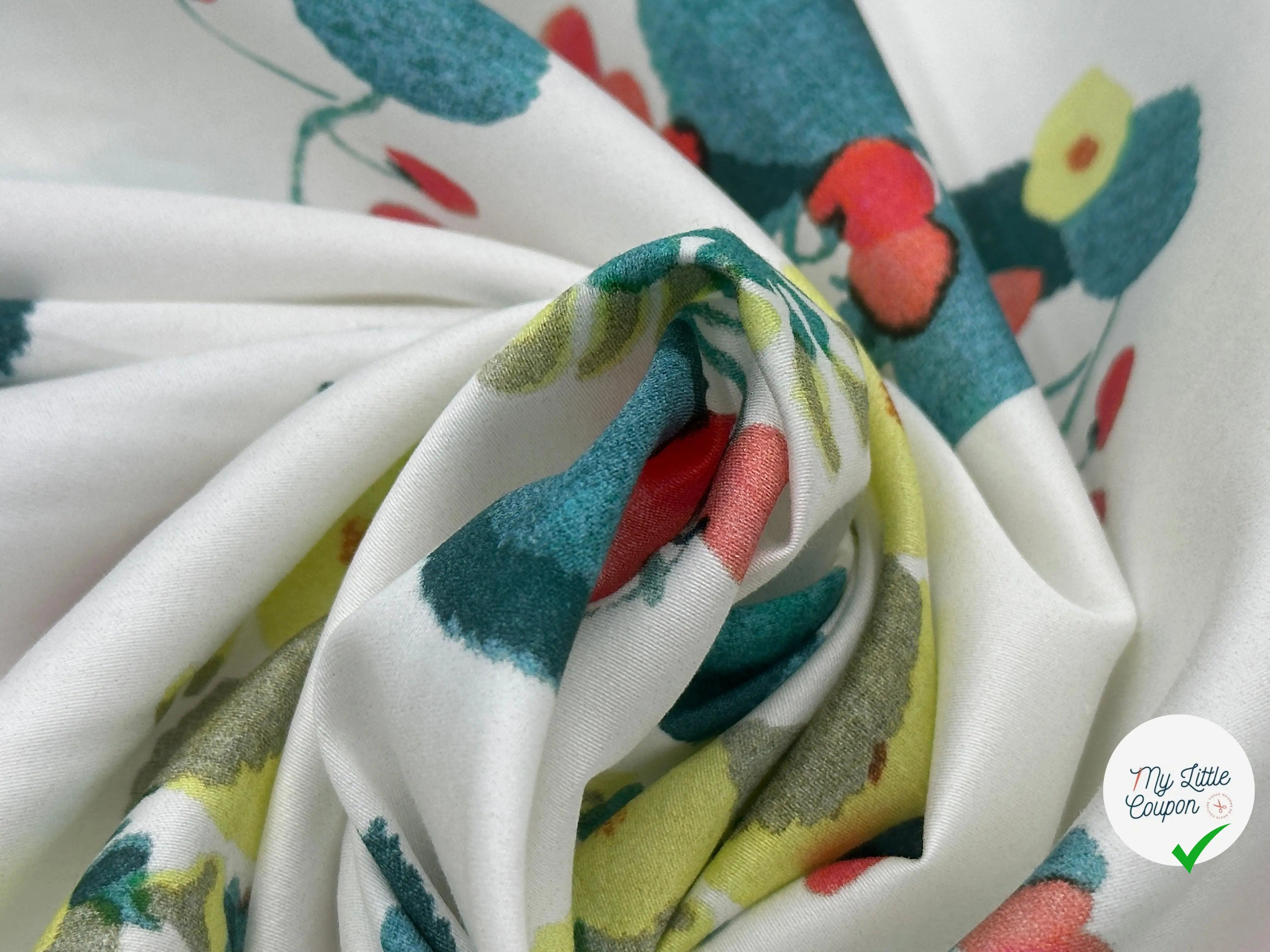 POPELINE DE COTON IMPRIMÉ BABY STRAWBERRY - My Little Coupon - tissu - coudre
