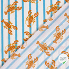 POPELINE DE COTON IMPRIMÉ HOMARD BLANC CASSÉ - My Little Coupon