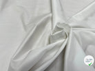POPELINE DE COTON LISSE LÉGÈREMENT SATINÉ BLANCHE 140CM - My Little Coupon