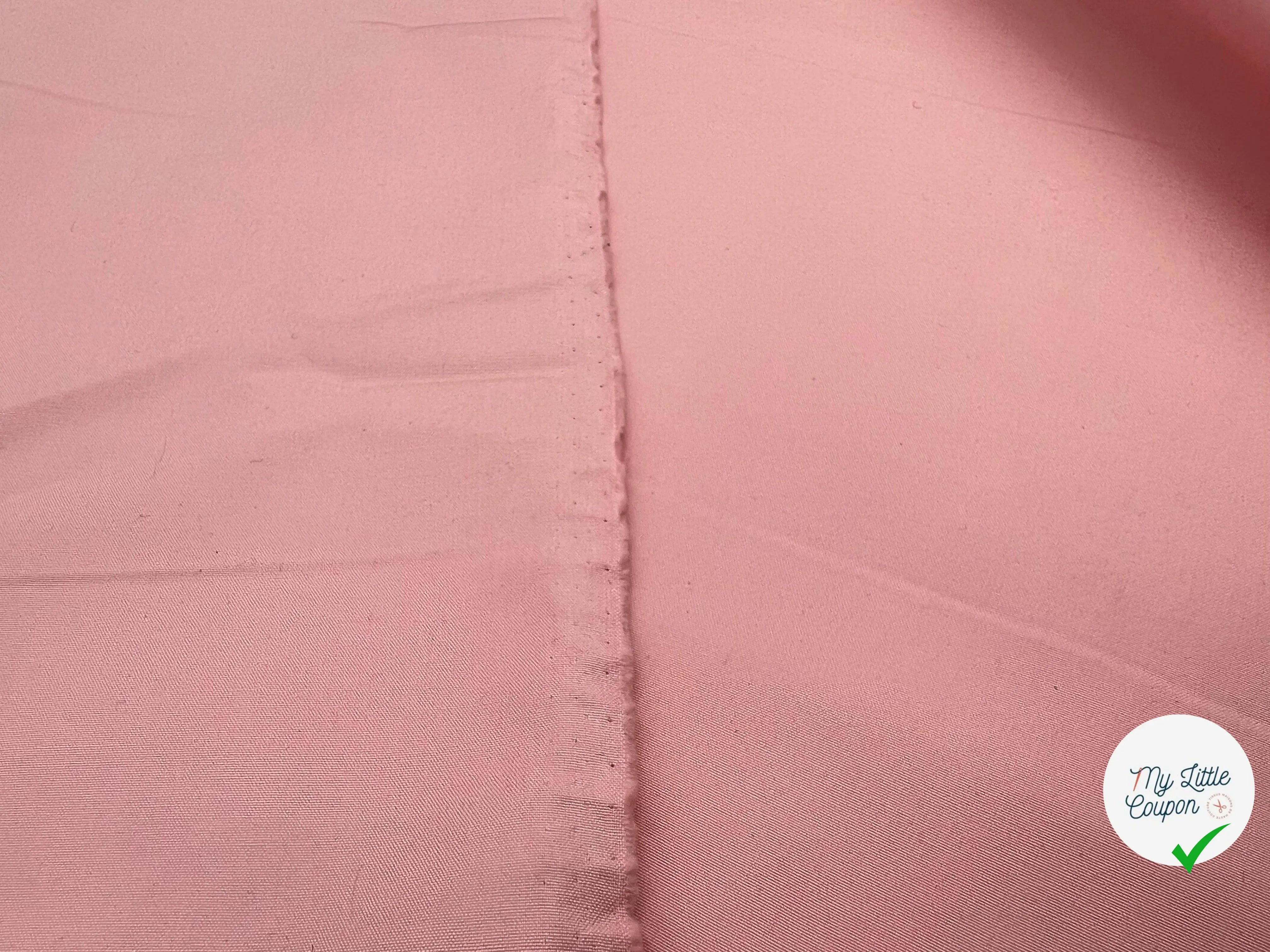 POPELINE DE COTON LOURDE ROSE SOUTENU - My Little Coupon - tissu - coudre