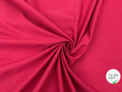 POPELINE DE COTON NÉON ROUGE FRAMBOISE - My Little Coupon - tissu - coudre