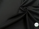 POPELINE DE COTON NOIR LEGEREMENT SATINÉ 150CM 100% COTON - My Little Coupon