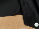 POPELINE DE COTON NOIR LEGEREMENT SATINÉ 150CM 100% COTON - My Little Coupon