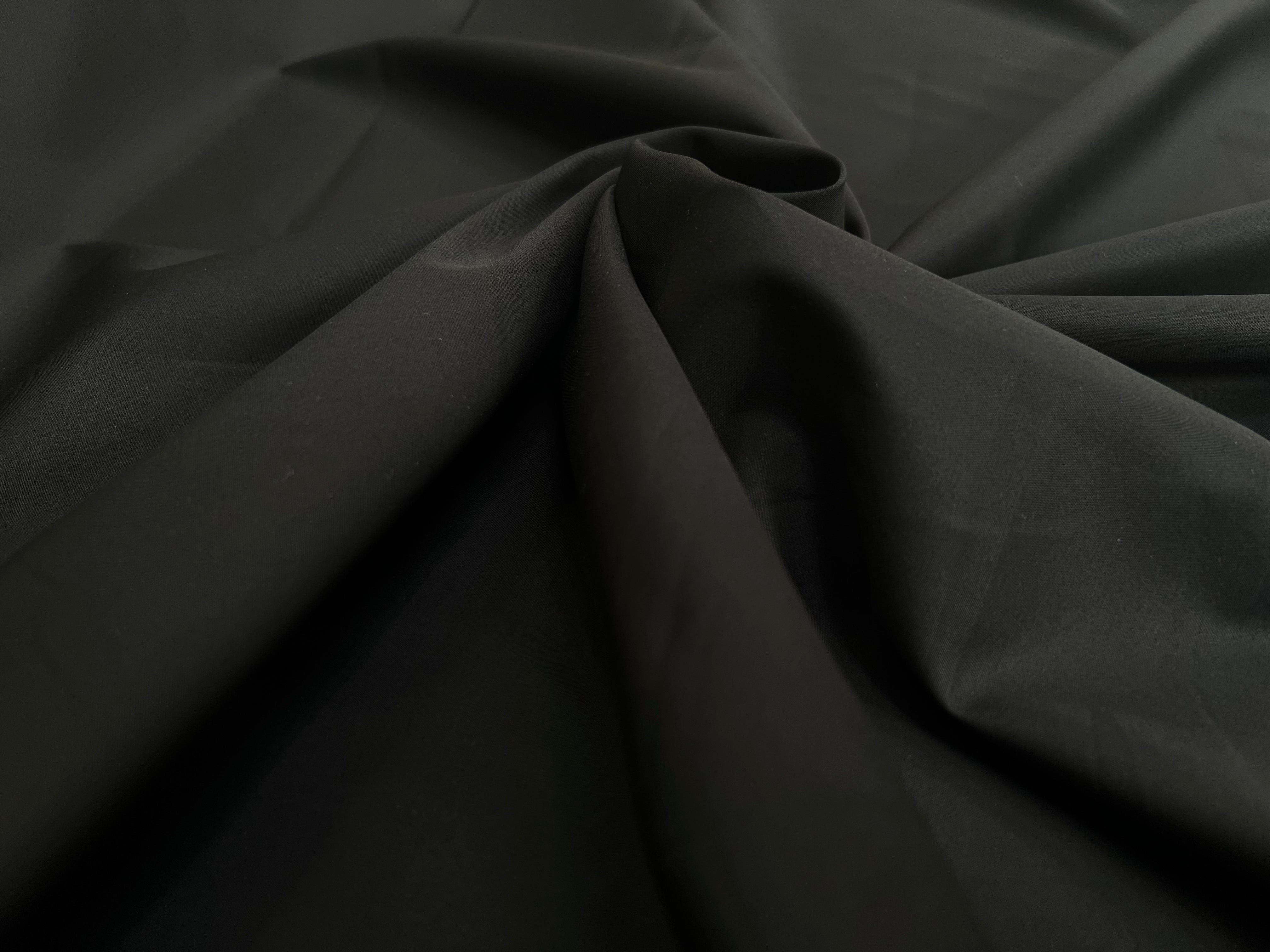 POPELINE DE COTON NOIR SUBLIMISSIME - My Little Coupon