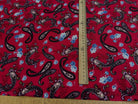 POPELINE DE COTON PAISLEY ROUGE - My Little Coupon