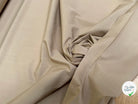 POPELINE DE COTON QUALITÉ COUTURE BEIGE TAUPE CRAQUANTE - My Little Coupon
