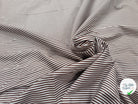 POPELINE DE COTON RAYURES MARRON - My Little Coupon