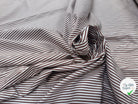 POPELINE DE COTON RAYURES MARRON - My Little Coupon