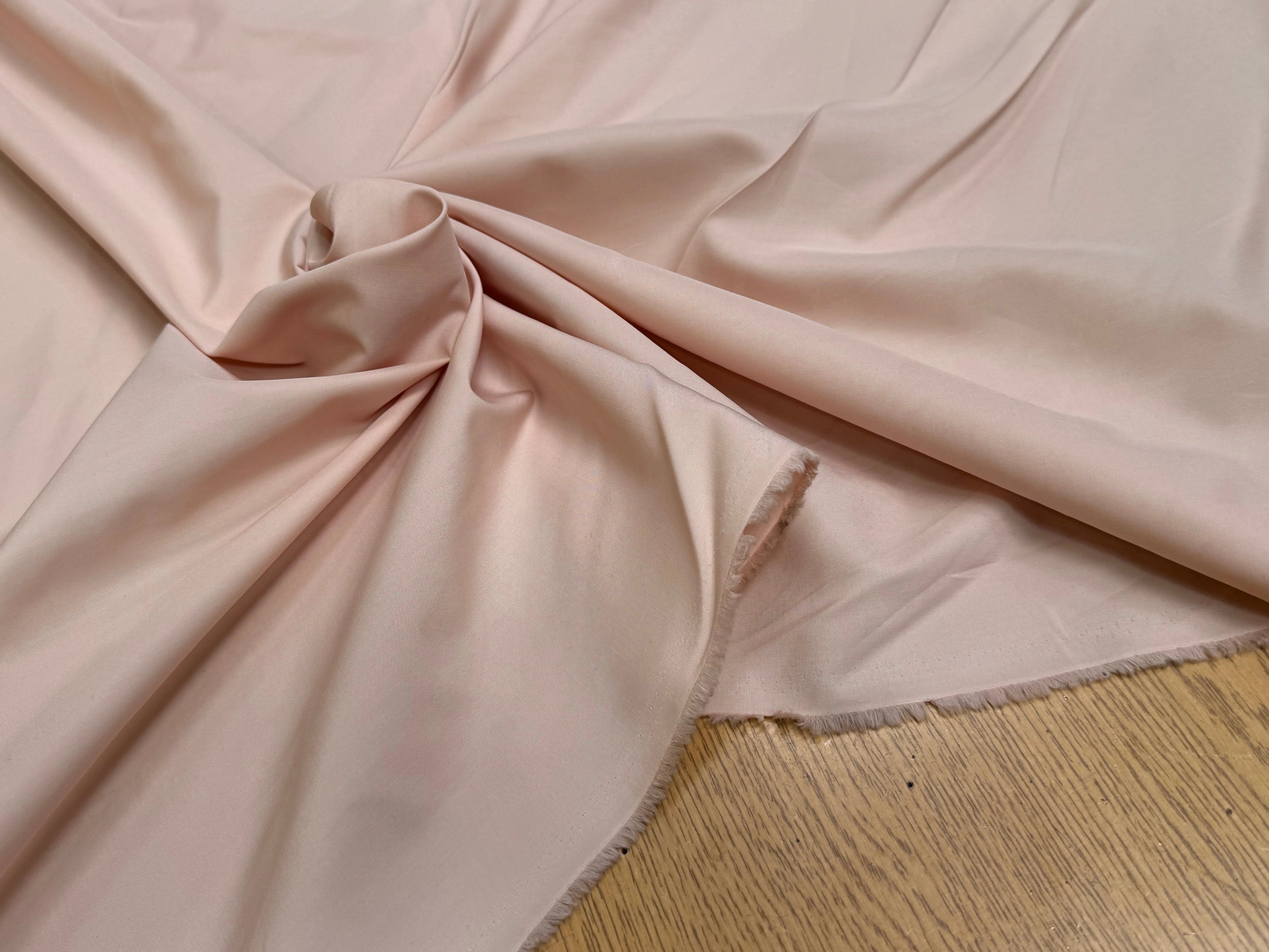 POPELINE DE COTON ROSE SAUMON COUTURE - My Little Coupon