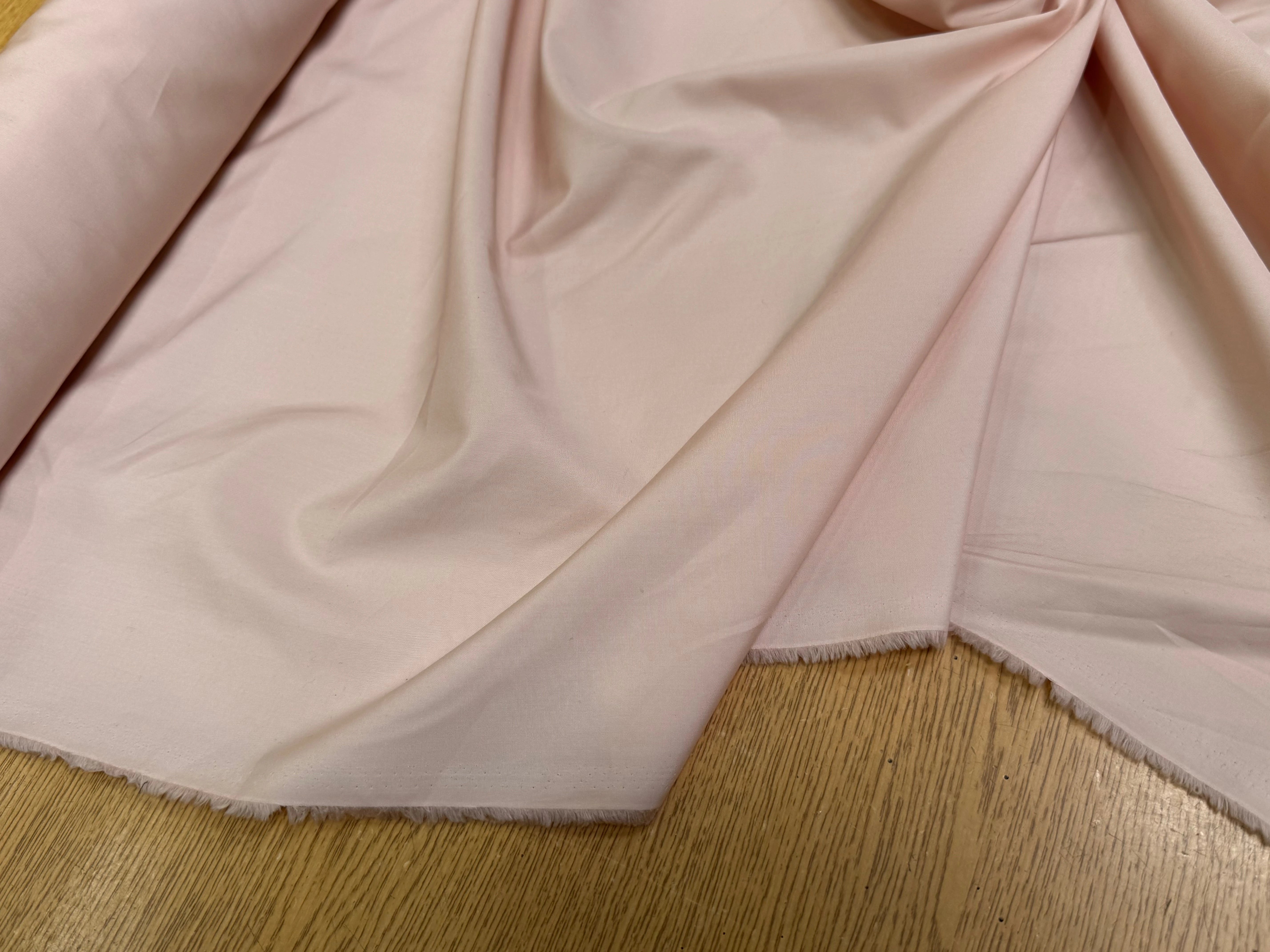 POPELINE DE COTON ROSE SAUMON COUTURE - My Little Coupon